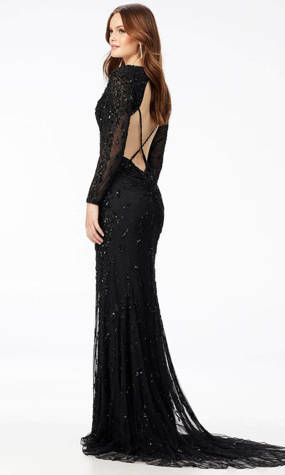 Ashley Lauren 11209 - Long-Sleeved Beaded Evening Dress Special Occasion Dress