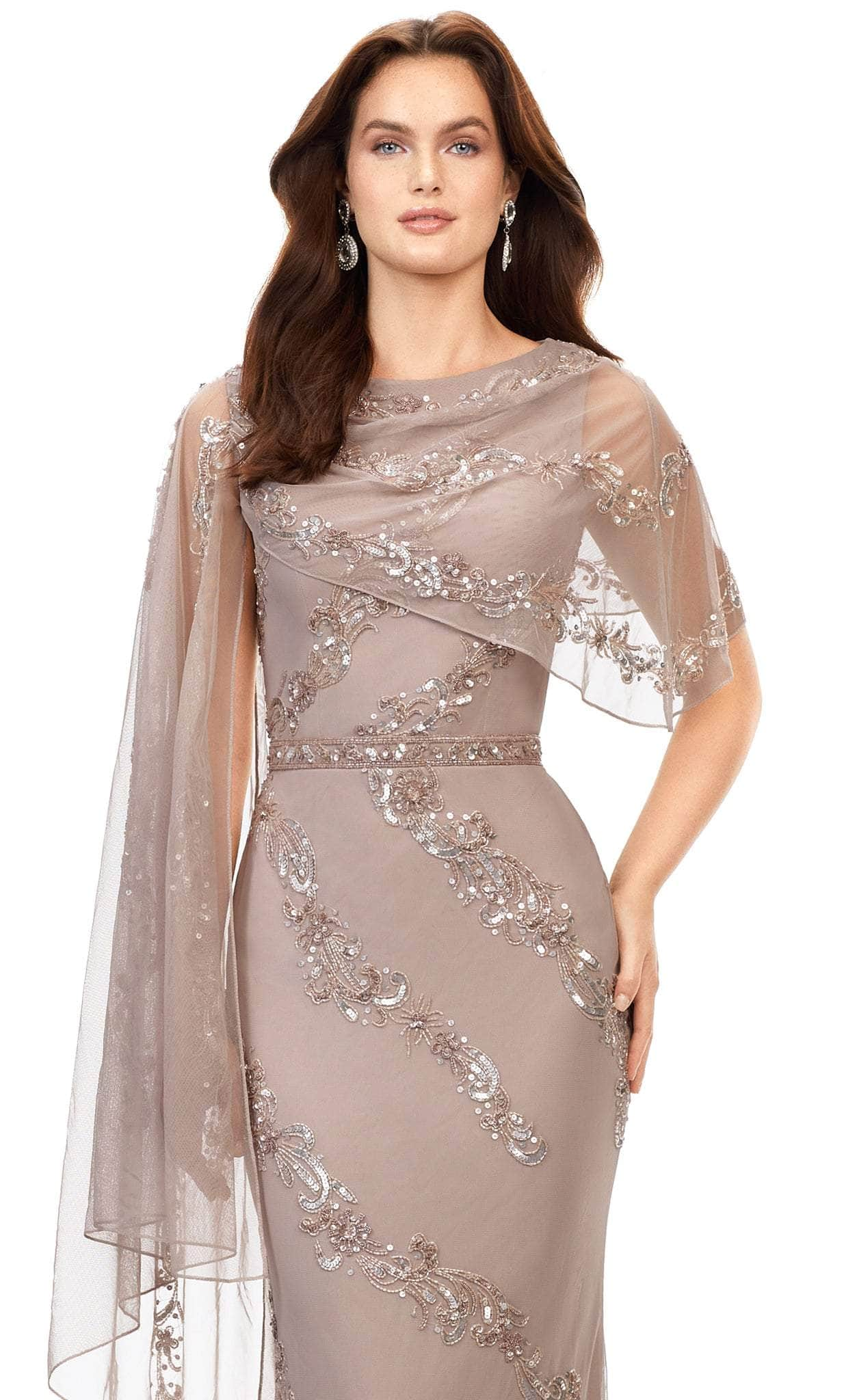 Ashley Lauren 11213 - Asymmetrical Overlay Evening Gown Mother of the Bride Dresses