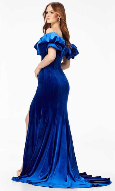 Ashley Lauren 11217 - Off- Shoulder Ruffle Long Dress Special Occasion Dress