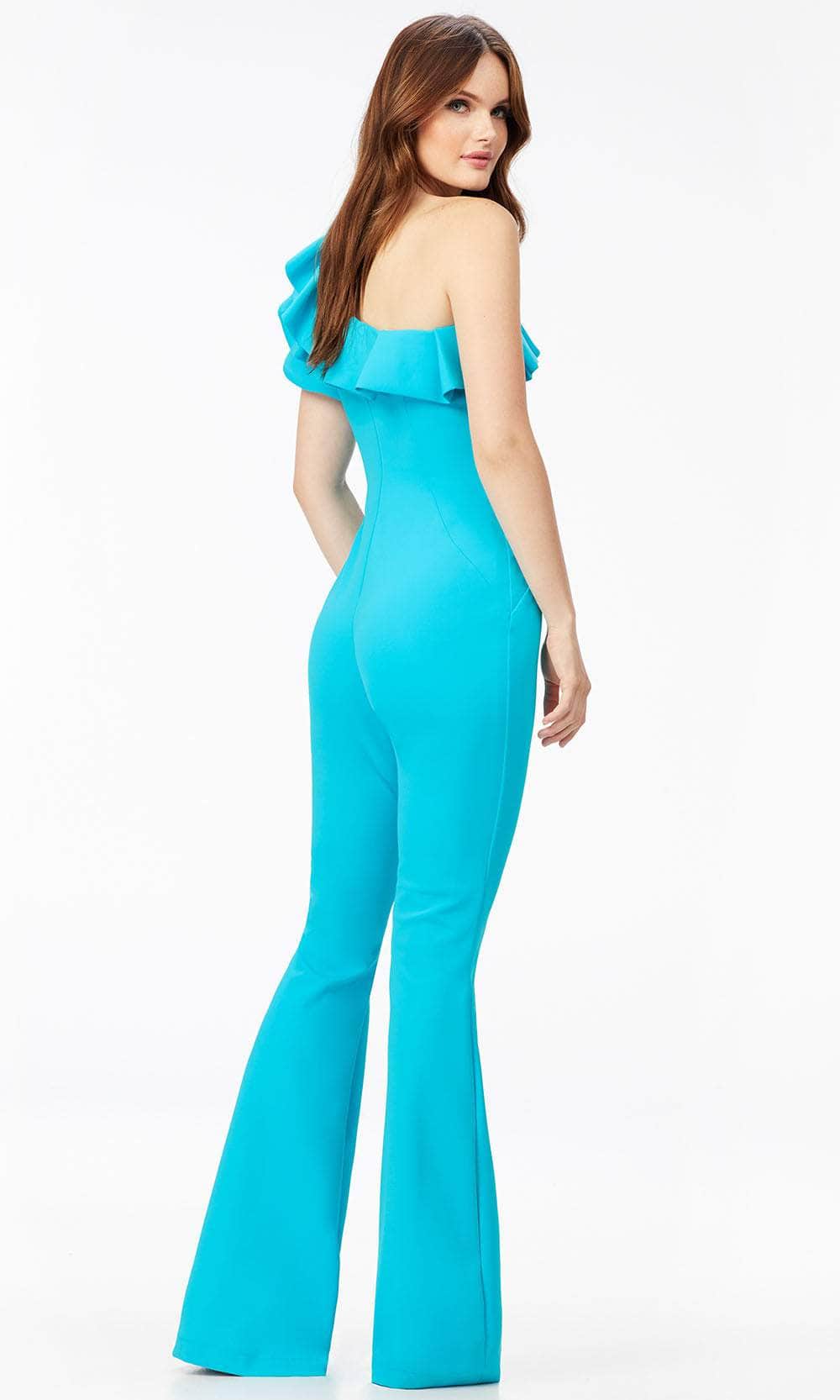 Ashley Lauren 11222 - Ruffled Asymmetric Jumpsuit Special Occasion Dress