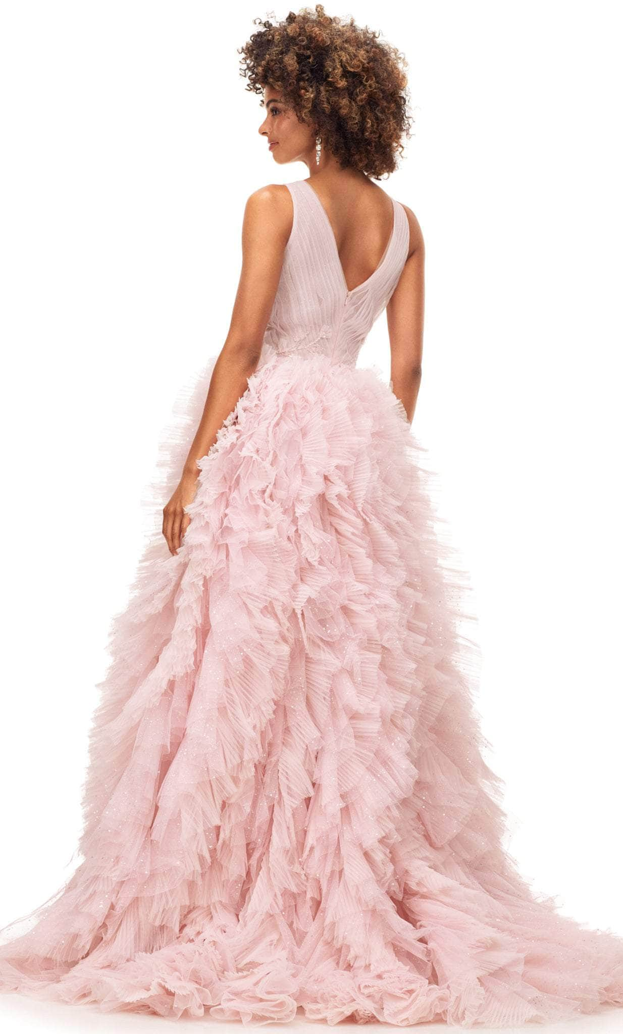 Ashley Lauren 11233 - A-line Ruffled Voluminous Tulle Gown Special Occasion Dress