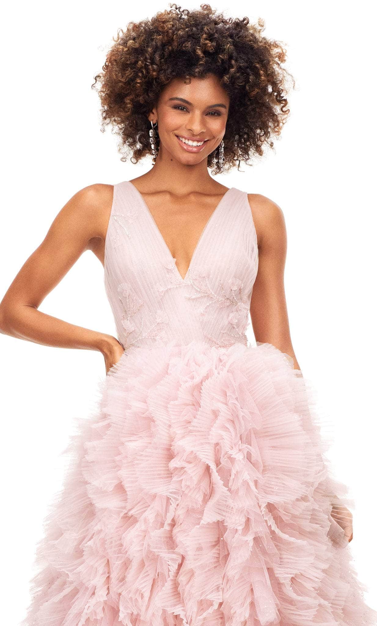 Ashley Lauren 11233 - A-line Ruffled Voluminous Tulle Gown Special Occasion Dress