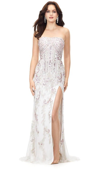 Ashley Lauren 11242 - Beaded Strapless Gown Special Occasion Dress