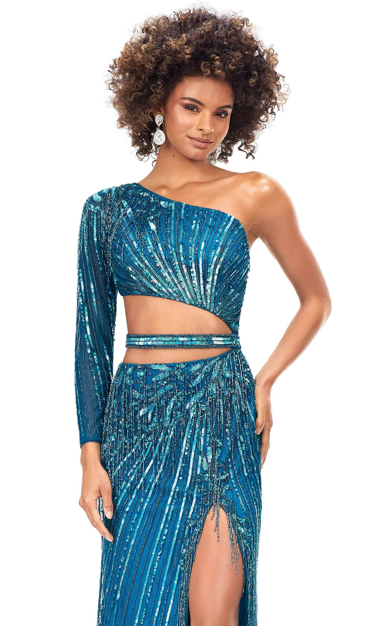 Ashley Lauren 11261 - Beaded One-Shoulder Prom Dress Special Occasion Dress