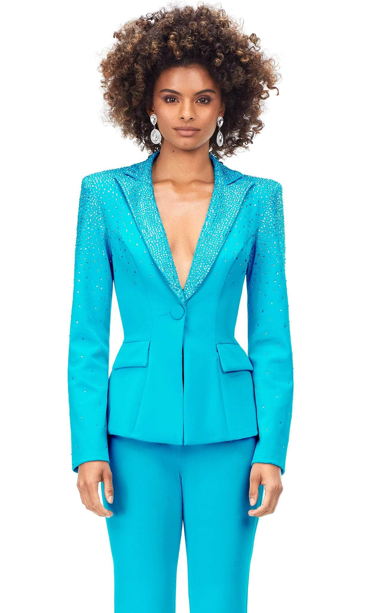 Ashley Lauren 11271 - Two Piece Blazer Pantsuit Special Occasion Dress