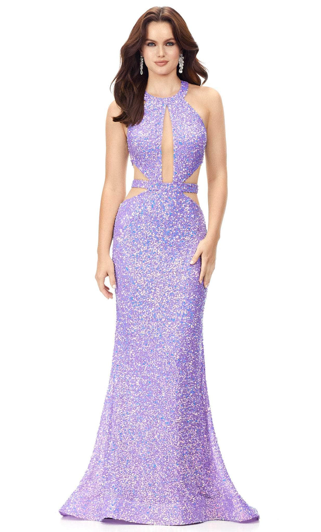 Ashley Lauren 11286 - Long Mermaid Dress - Sleeveless, Cut-Outs ...