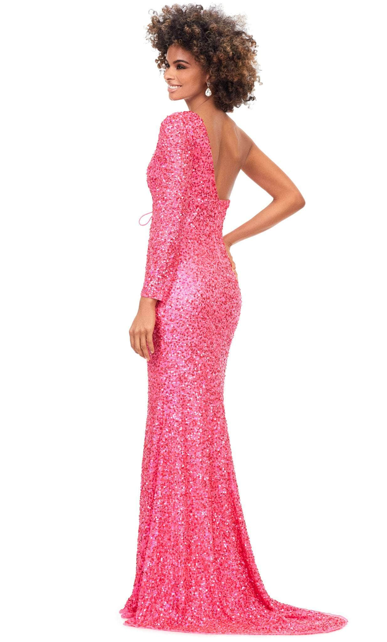 Ashley Lauren 11291 - Sequined Lace-Up Evening Gown Evening Gown