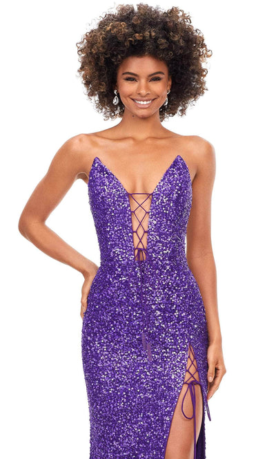 Ashley Lauren 11292 - Sequin Strapless Gown Special Occasion Dress