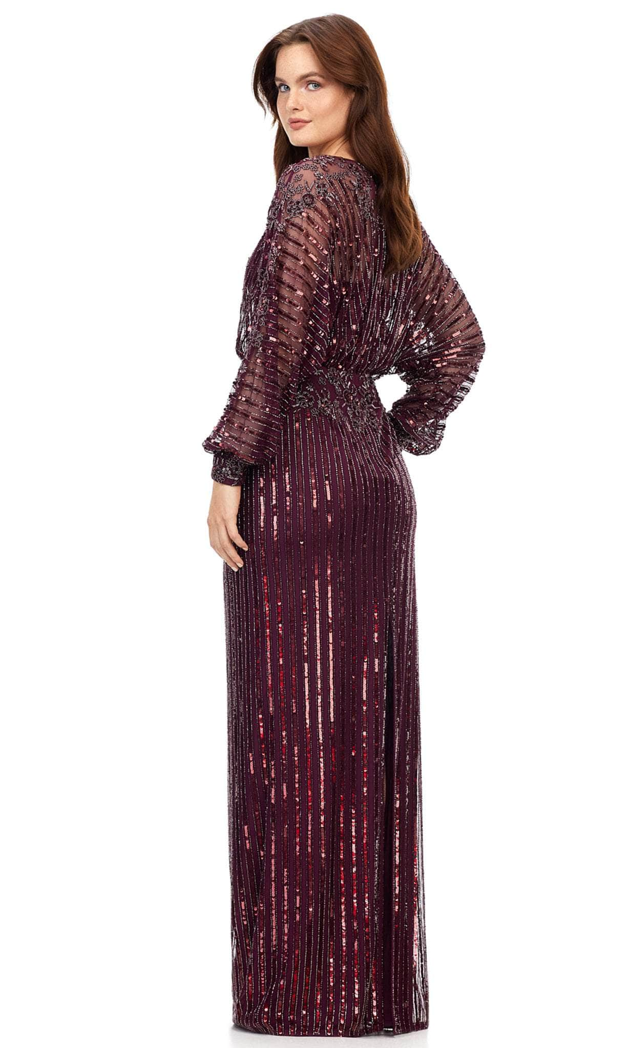 Ashley Lauren 11302 - Long Sleeve Sequin Evening Gown Evening Gown