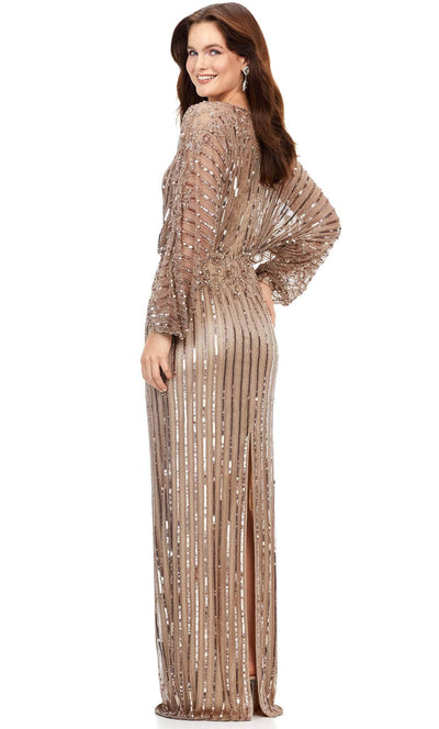 Ashley Lauren 11302 - Long Sleeve Sequin Evening Gown Evening Gown