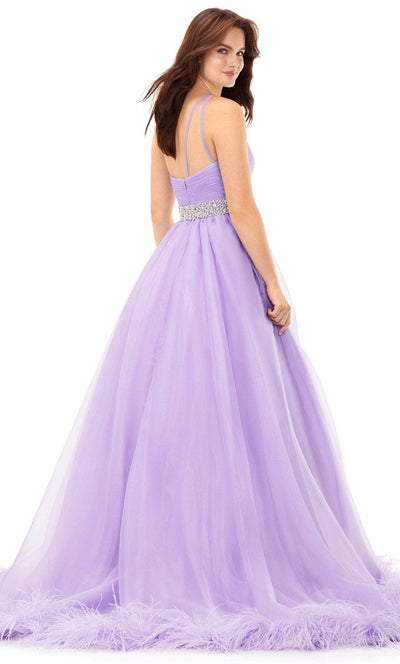 Ashley Lauren 11309 - Asymmetrical Appliqued Ballgown Special Occasion Dress