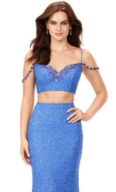 Ashley Lauren 11353 - Sparkling Two-Piece Prom Gown Special Occasion Dress