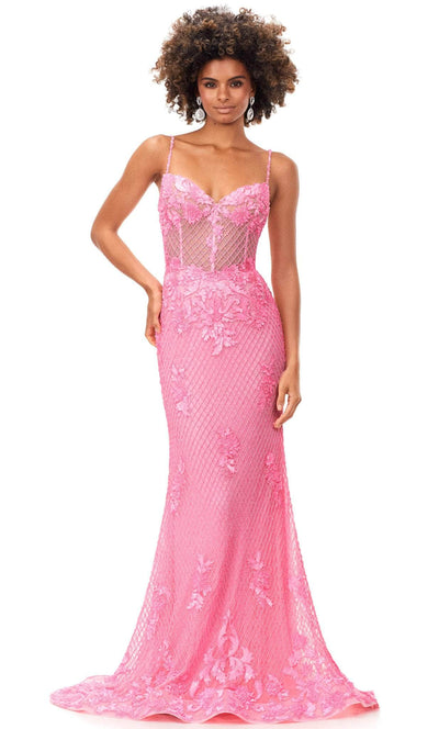 Ashley Lauren 11362 - Beaded Sweetheart Prom Dress Special Occasion Dress 0 / Candy Pink