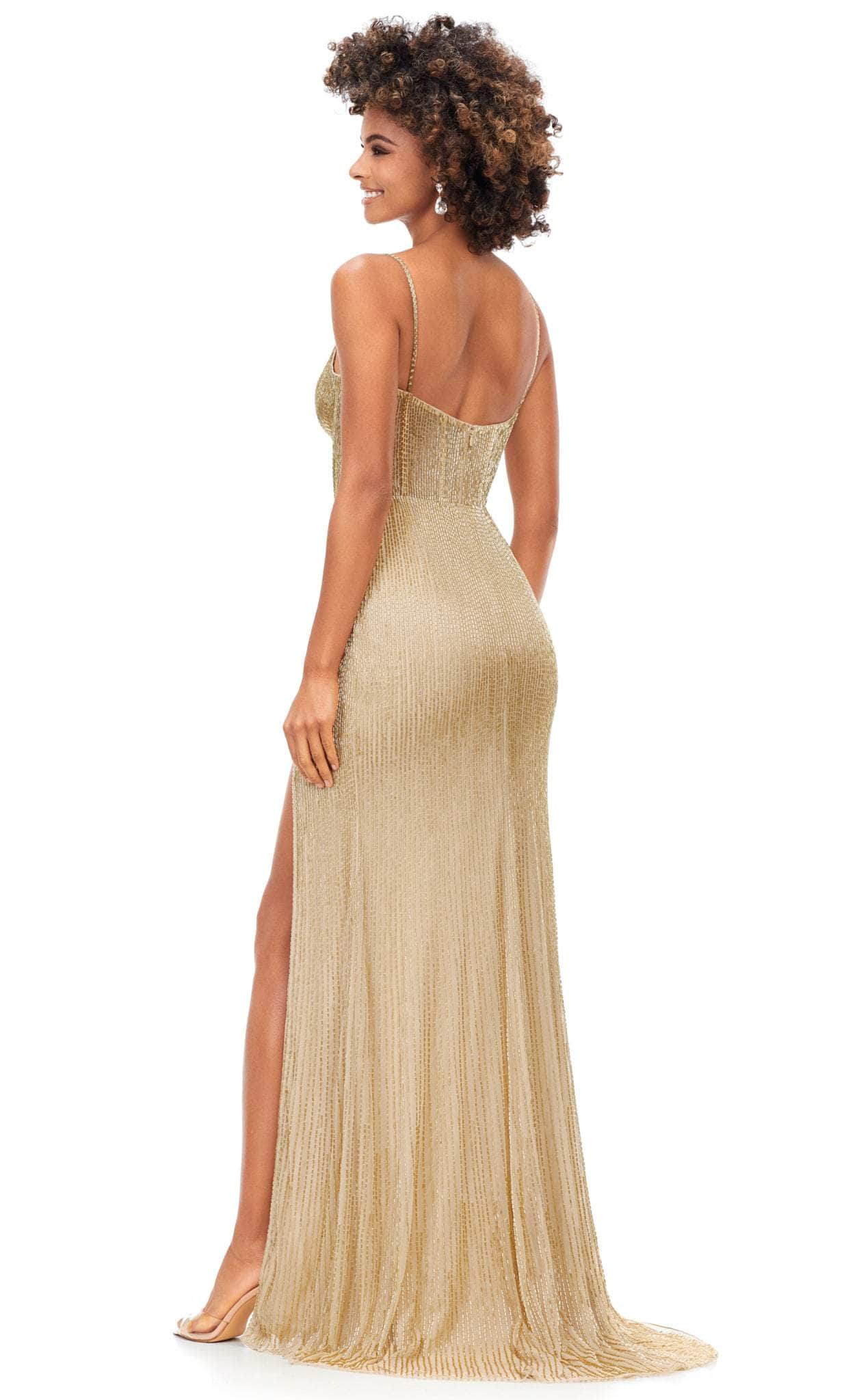 Ashley Lauren 11369 - Sleeveless Beaded Evening Gown Prom Dresses
