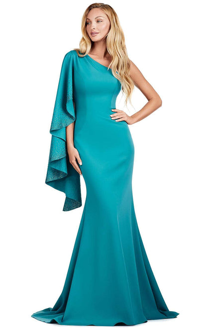 Ashley Lauren 11421 - Asymmetric Mermaid Evening Gown Prom Dresses