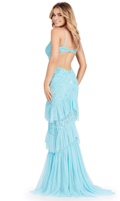 Ashley Lauren 11437 - Ruffle Ornate Prom Dress Prom Dresses