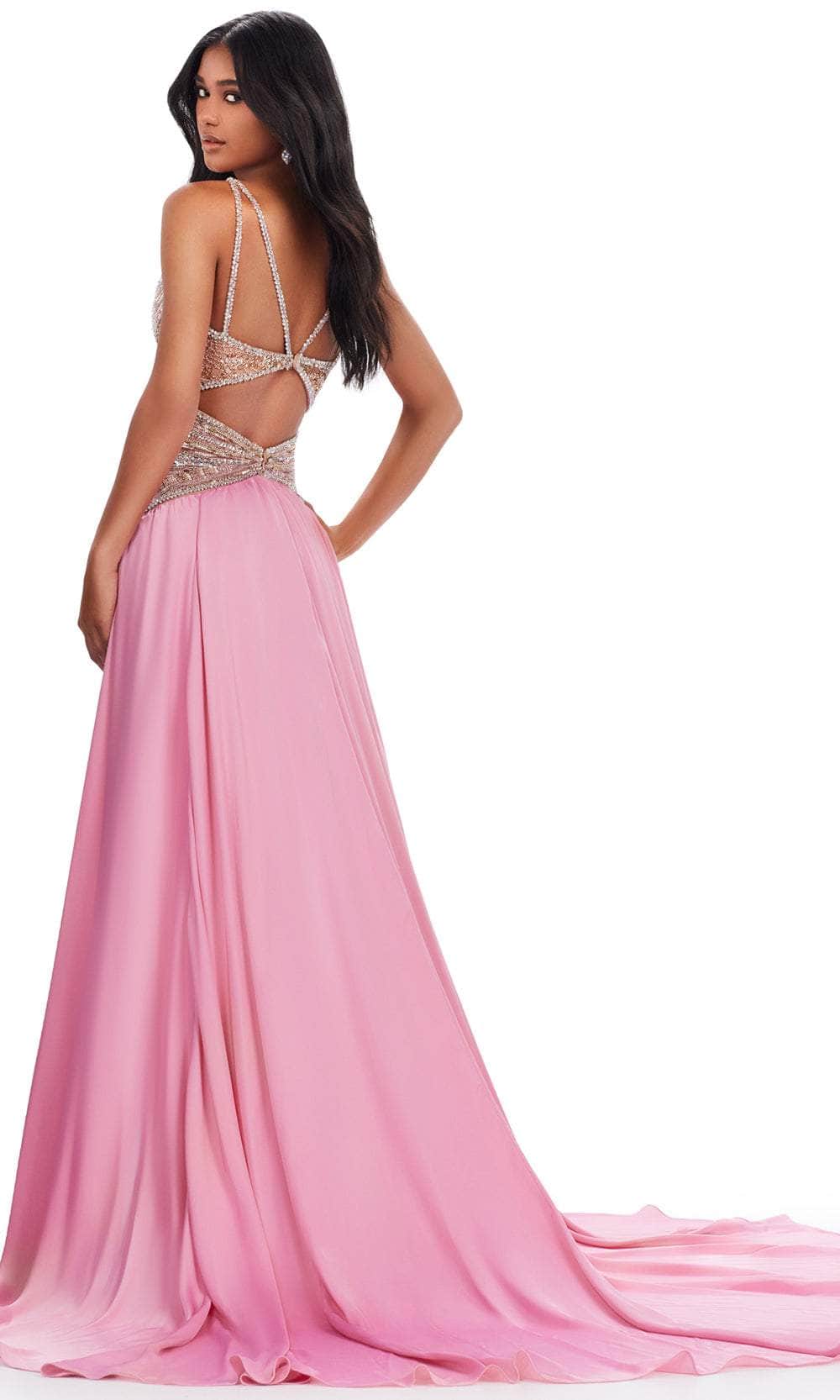 Ashley Lauren 11455 - Halter Sequin Gown Prom Dresses
