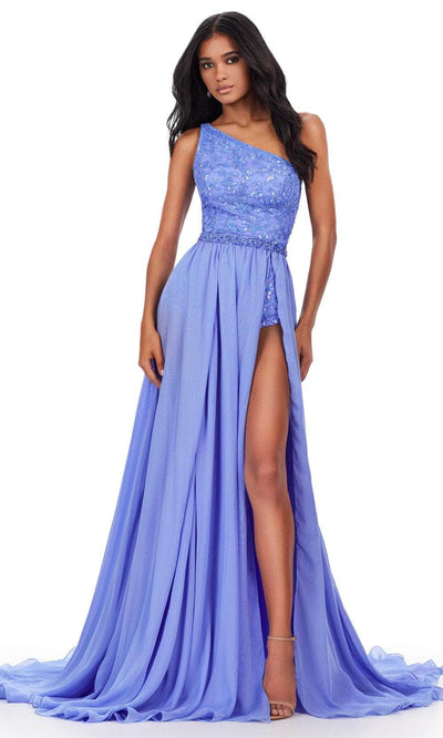 Ashley Lauren 11460 - Asymmetrical Bodysuit Prom Dress Prom Dresses