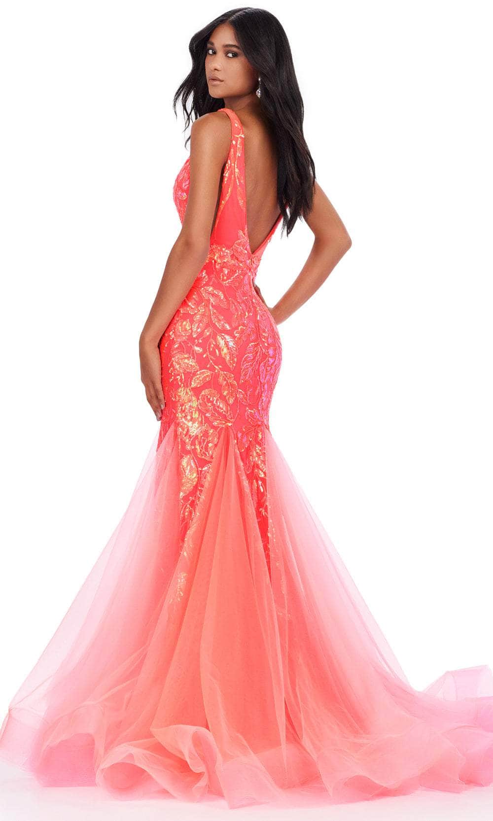 Ashley Lauren 11472 - Sequin V-Neck Prom Dress Prom Dresses