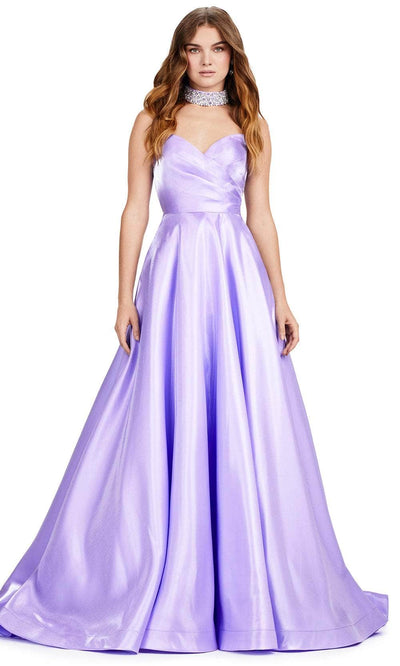 Ashley Lauren 11473 - Beaded Choker Prom Dress 00 /  Orchid