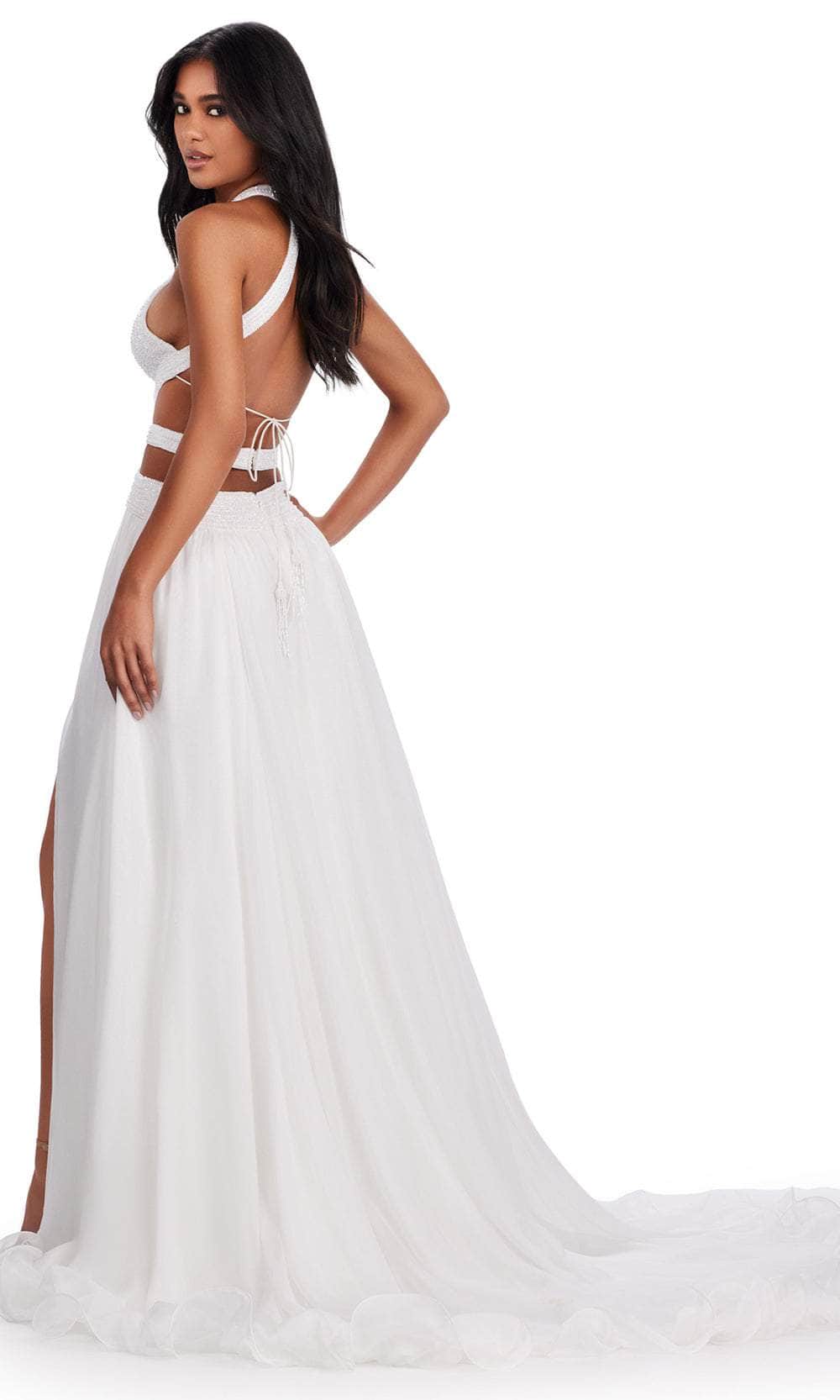 Ashley Lauren 11504 - Cutout Halter Prom Dress Prom Dresses