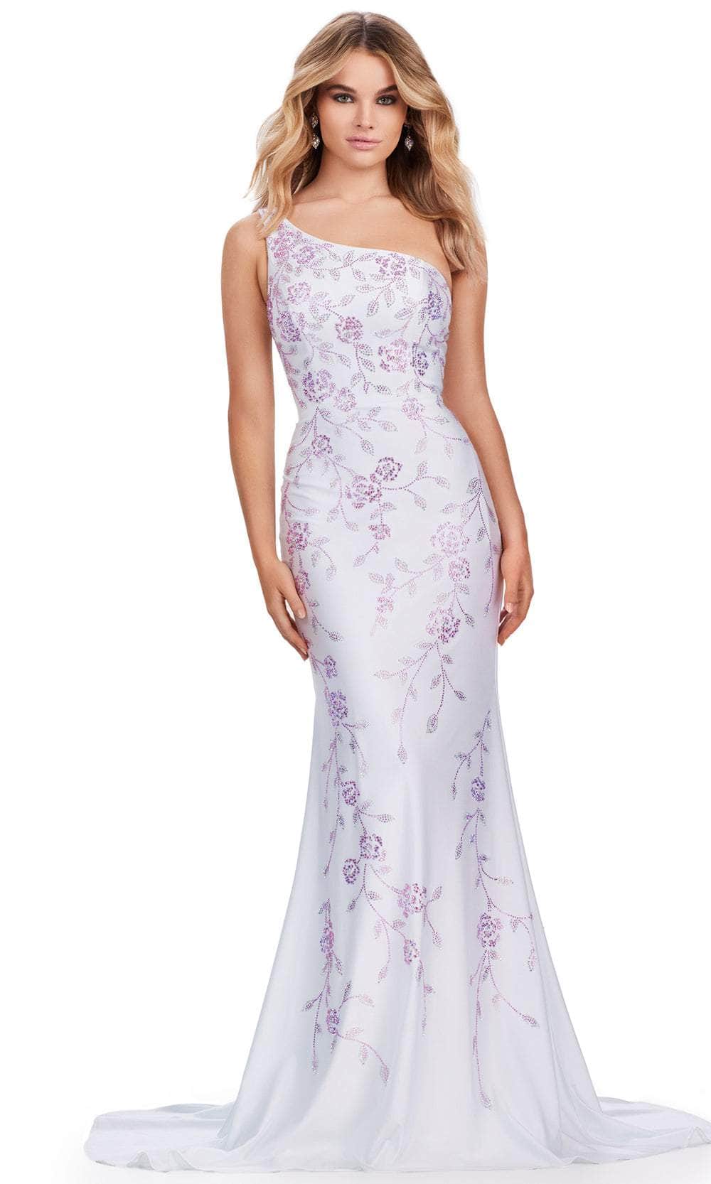 Ashley Lauren 11525 - Floral Bead Prom Dress Prom Dresses