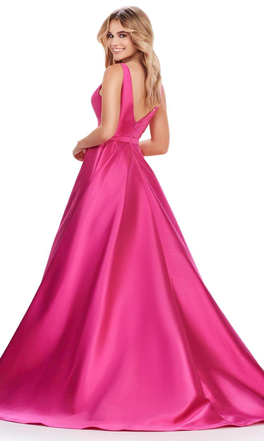Ashley Lauren 11541 - Mikado V-Neck Prom Dress Prom Dresses