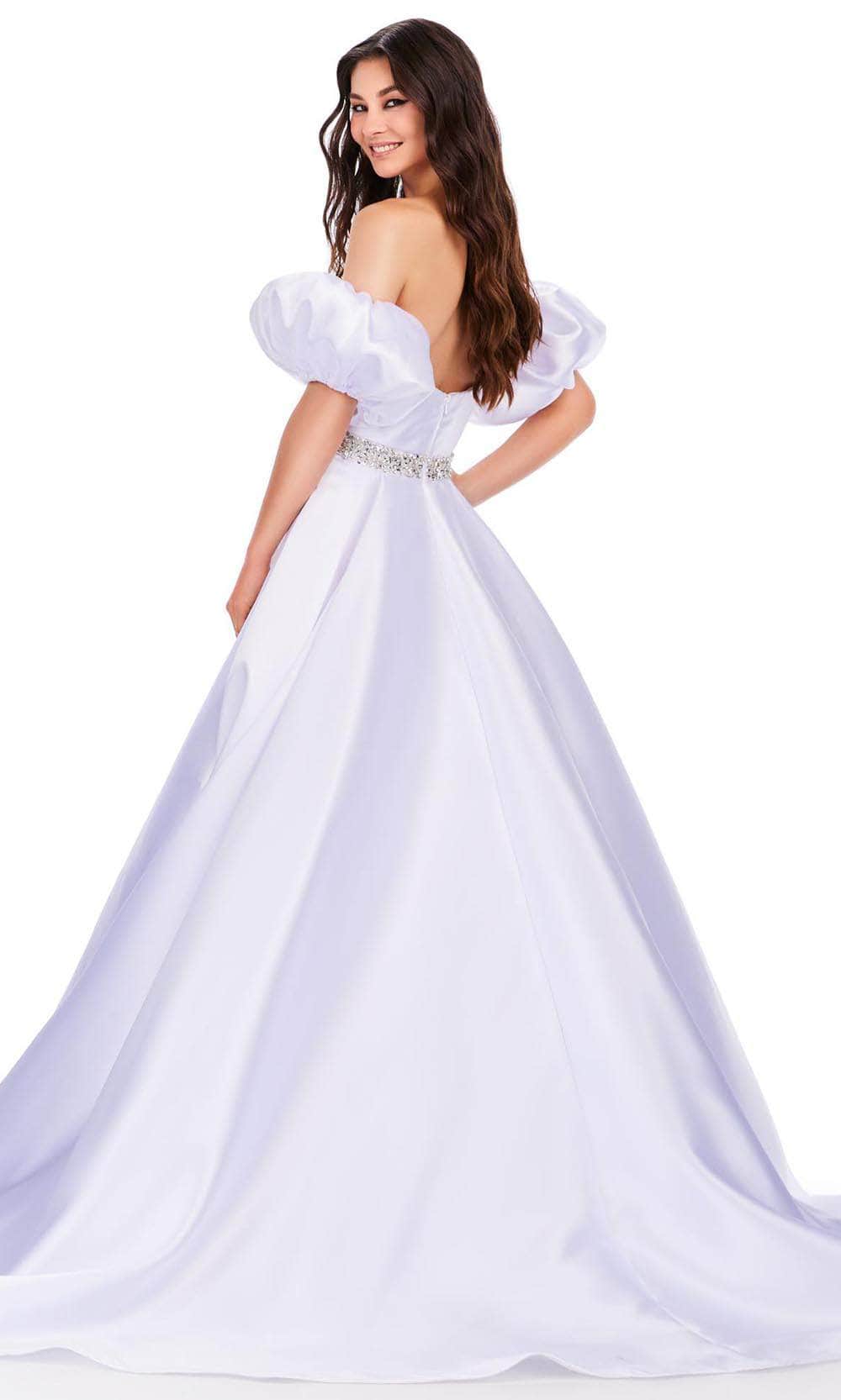 Ashley Lauren 11543 - Puff Sleeve Mikado Prom Dress Prom Dresses