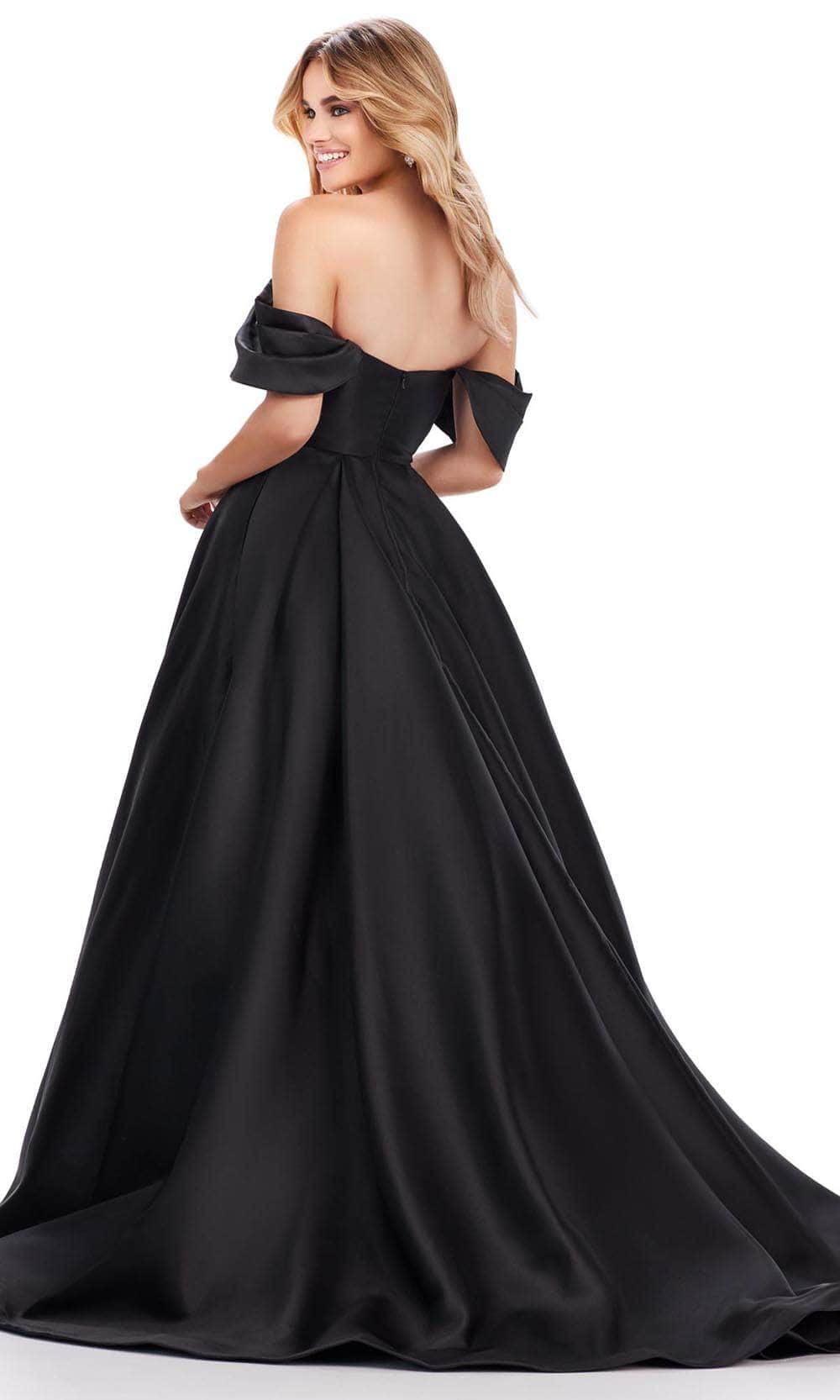 Ashley Lauren 11544 - Draped Mikado Prom Dress Prom Dresses