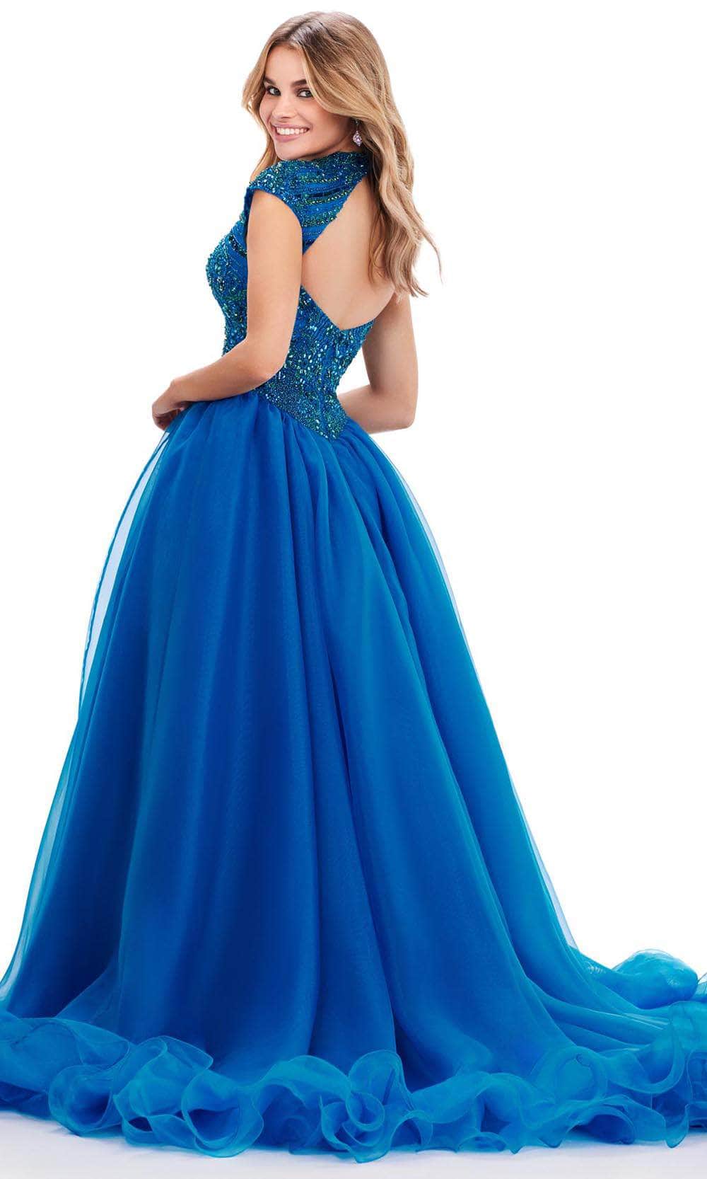 Ashley Lauren 11548 - Cap Sleeve Organza Ballgown Ball Gowns