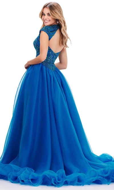 Ashley Lauren 11548 - Cap Sleeve Organza Ballgown Ball Gowns