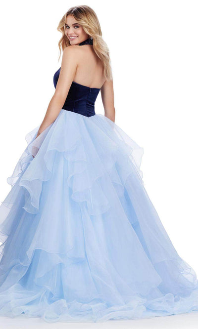 Ashley Lauren 11562 - High Neck Velvet Ballgown Ball Gowns