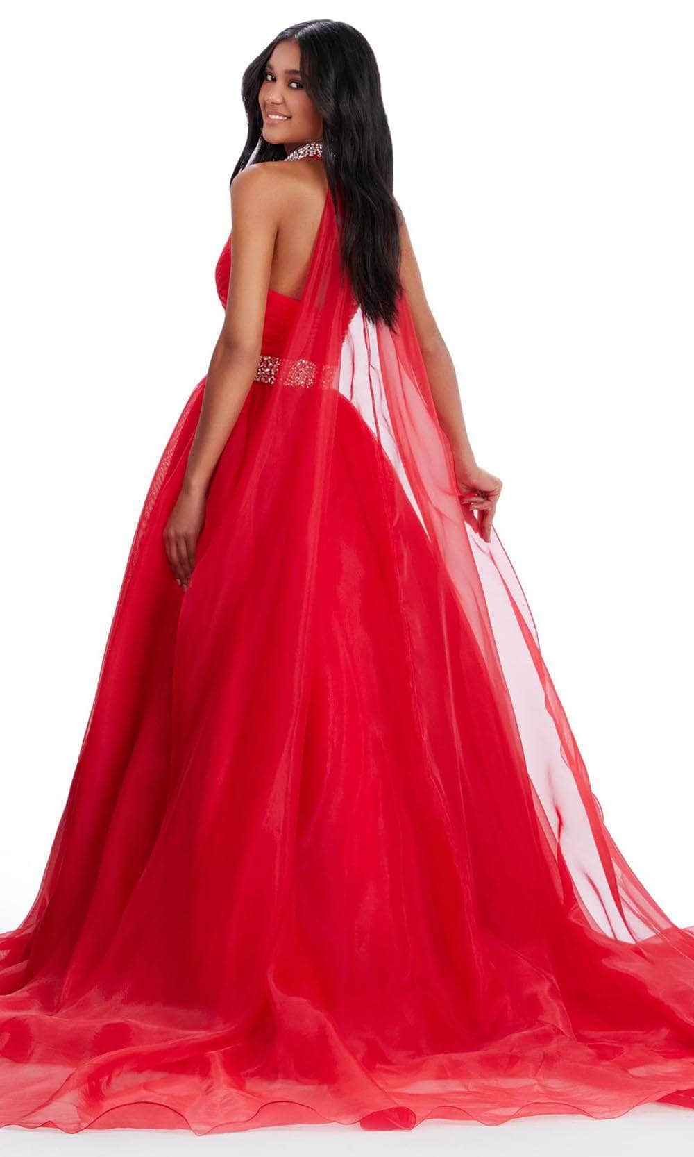 Ashley Lauren 11565 - Strapless Ballgown with Cape Ball Gowns