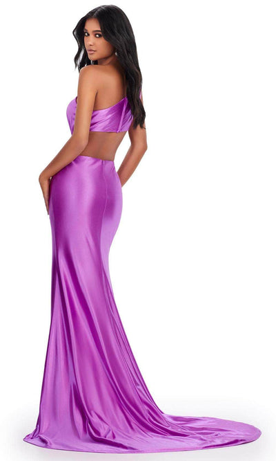 Ashley Lauren 11577 - One Shoulder Satin Prom Gown Prom Dresses