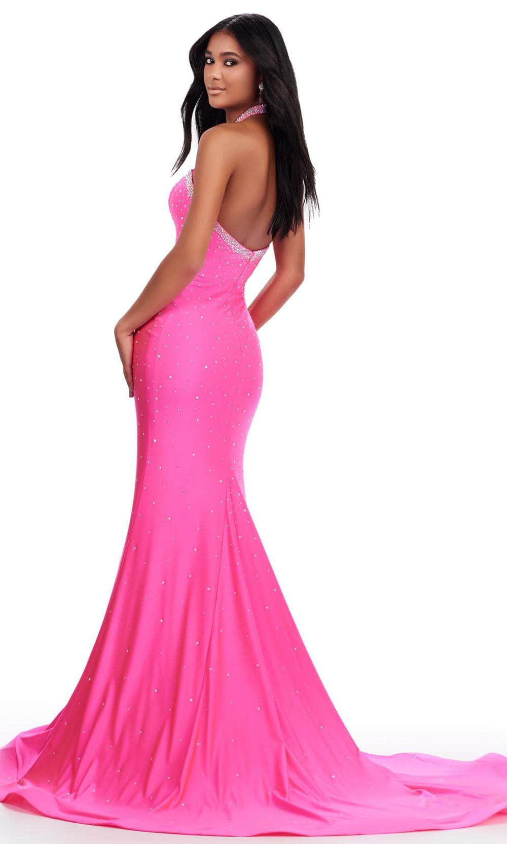 Ashley Lauren 11578 - Halter Beaded Evening Gown Special Occasion Dresses