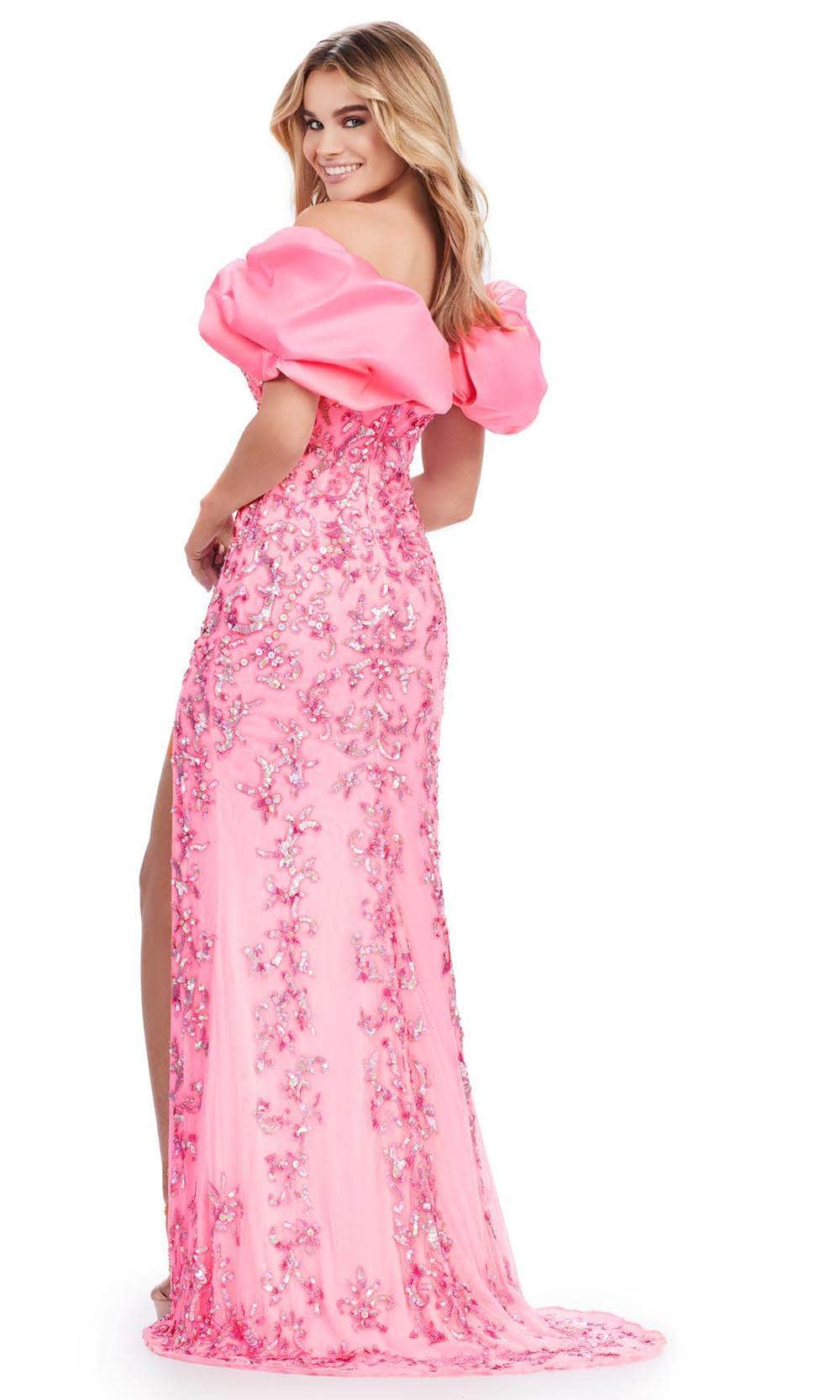 Ashley Lauren 11581 - Long Organza Sheath Dress Ashley Lauren 11581 - Long Organza Sheath Dress