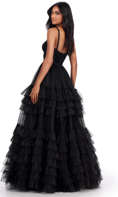 Ashley Lauren 11603 - Spaghetti Strap Tulle Prom Dress Prom Dresses