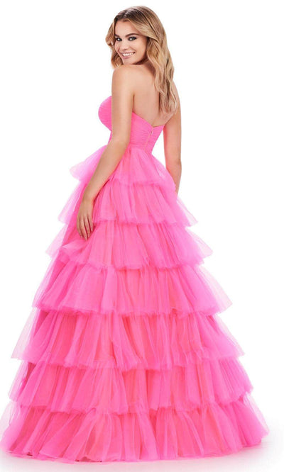 Ashley Lauren 11621 - Strapless Tiered Prom Dress Prom Dresses