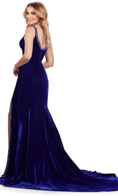 Ashley Lauren 11653 - V-Neck Sleeveless Dress Prom Dresses
