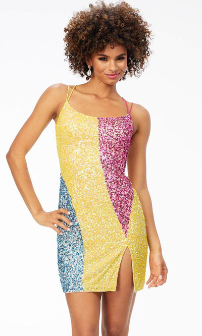 Ashley Lauren 4502 - Sleeveless Sequin Cocktail Dress Special Occasion Dress