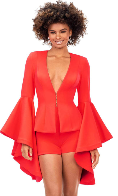 Ashley Lauren 4572 - Two-Piece Long Sleeved Romper Special Occasion Dress