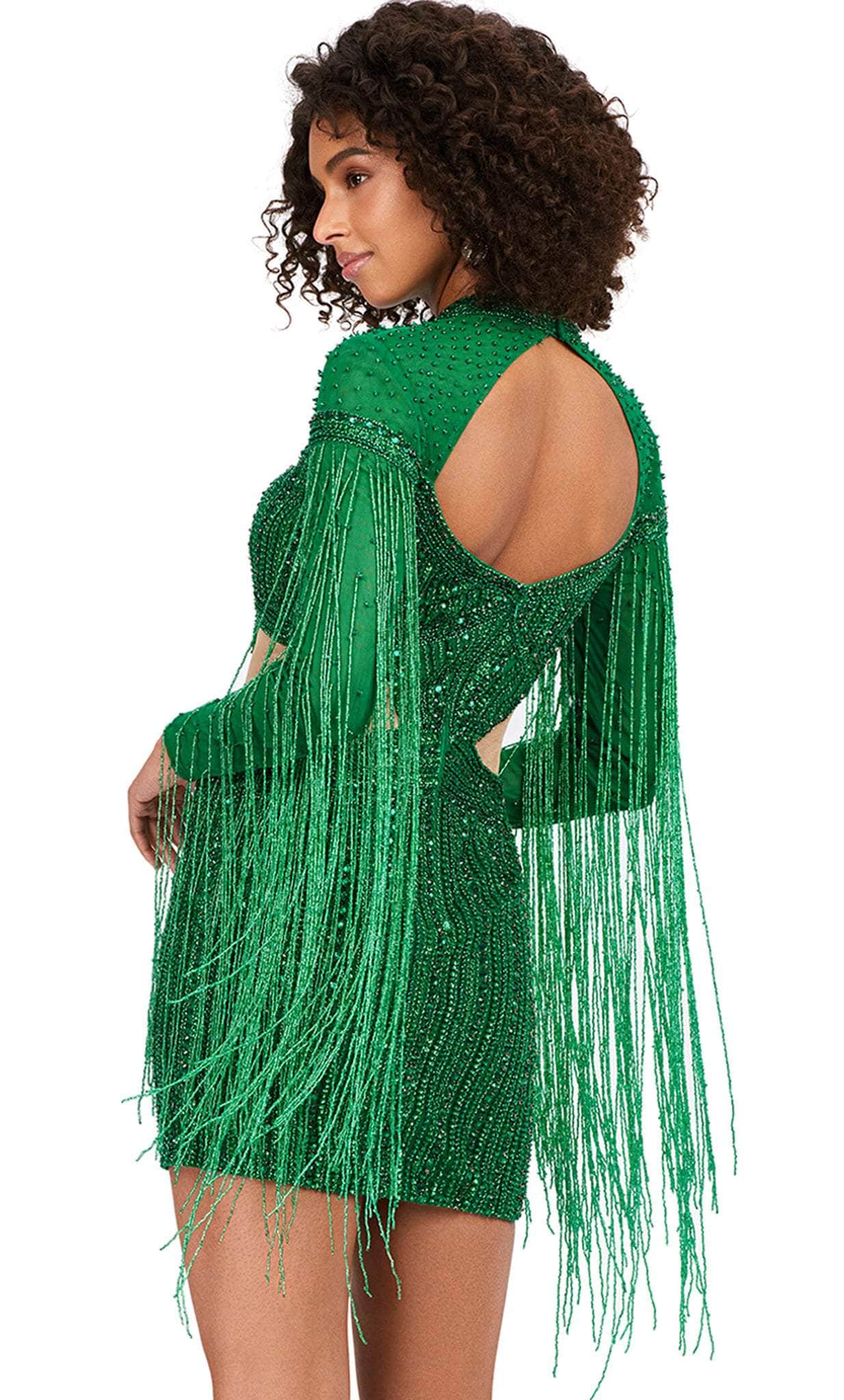 ashley lauren 4601 - long sleeve dress