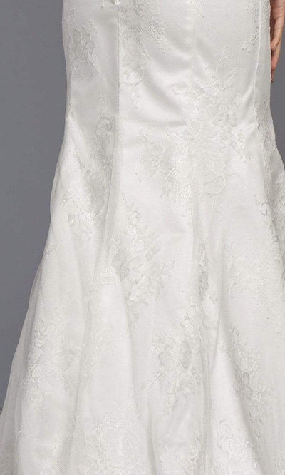 Aspeed Bridal - L2145 V Neck Beaded Accented Lace Bridal Wedding Dresses