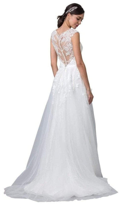 Aspeed Bridal - L2353 Embroidered Lace A-Line Bridal Bridal Dresses