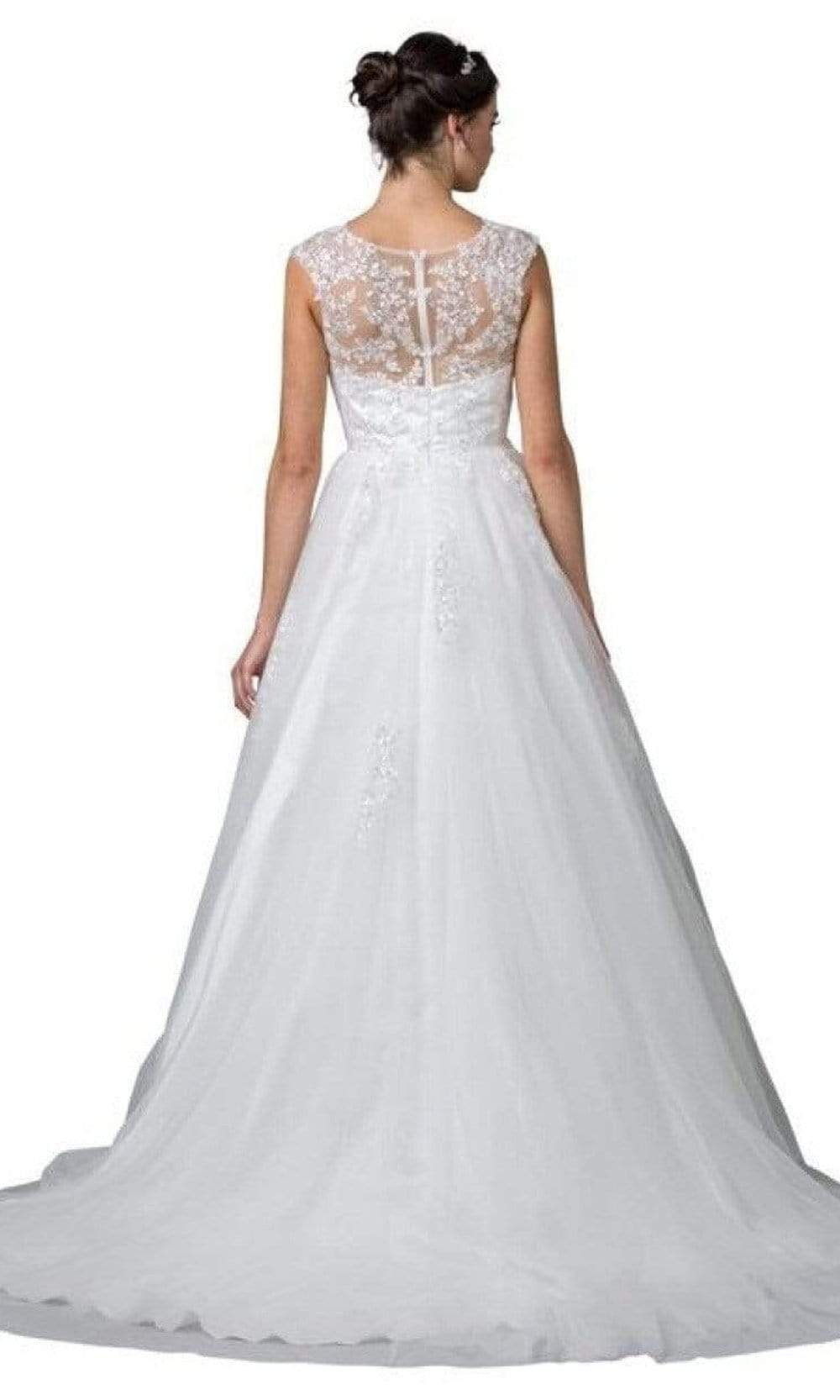 Aspeed Bridal - W2443 V Neck Classic Wedding Dress Wedding Dresses