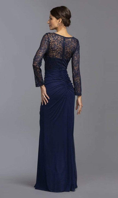 Aspeed Design - D189 V-Neck Sheath Evening Dress Mother of the Bride Dresses