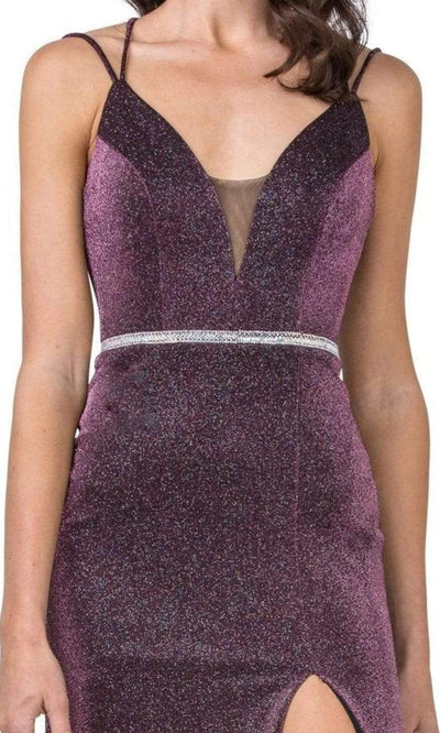 Aspeed Design - D418 Glittered Strappy Back Long Dress Evening Dresses