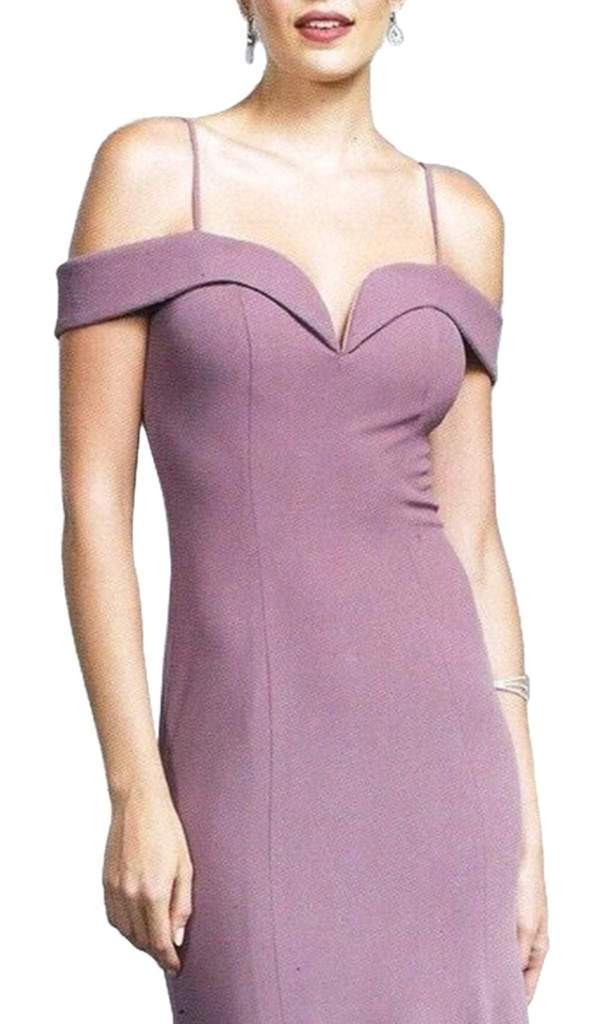 Aspeed Design Fitted Off Shoulder Evening Gown D160 CCSALE 3XL / Burgundy