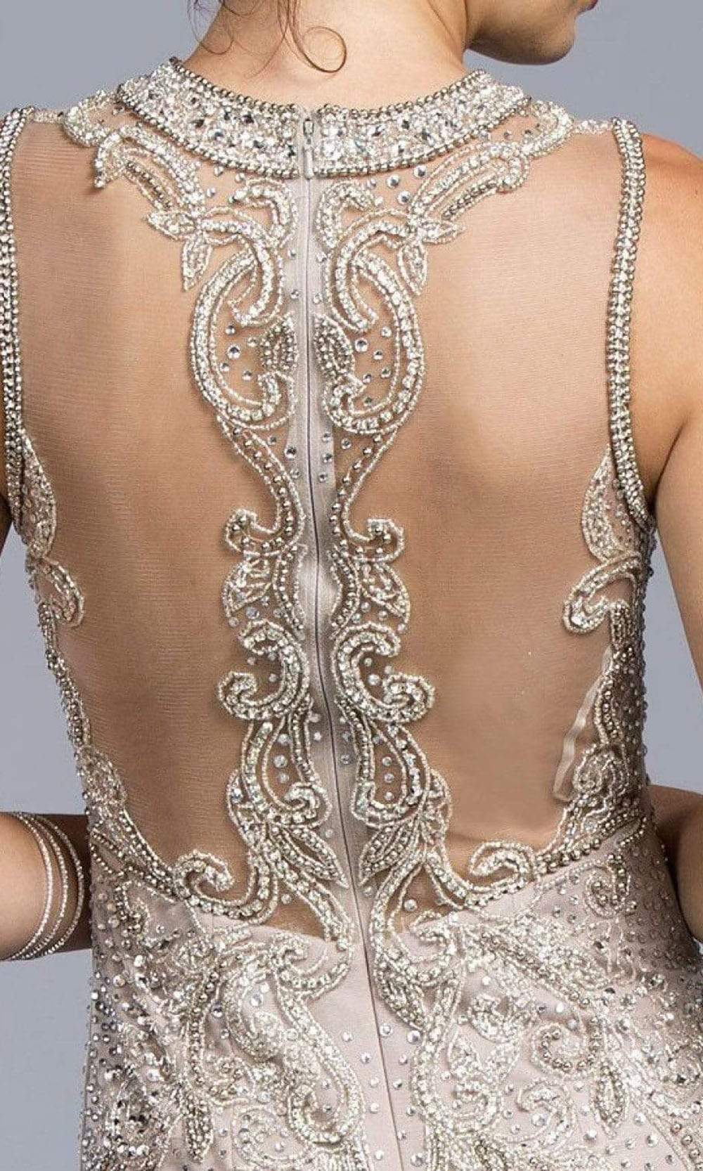 Aspeed Design L1975 - Jewel Illusion Back Evening Dress ADASA Aspeed Design L1975 - Jewel Illusion Back Evening Dress ADASA