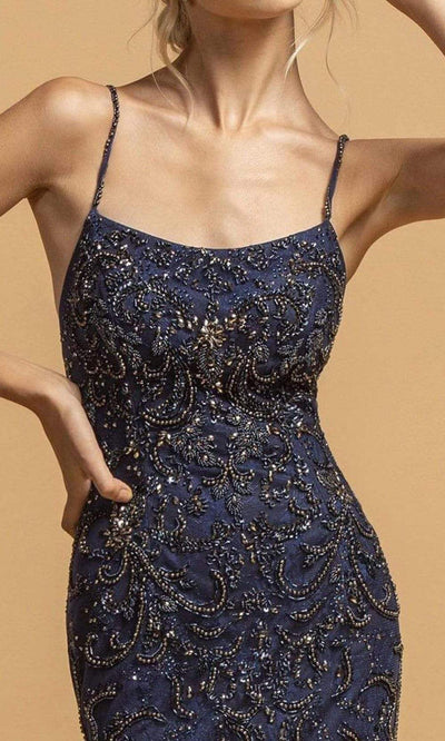 Aspeed Design - L2229 Beaded Straight Evening Dress Evening Dresses